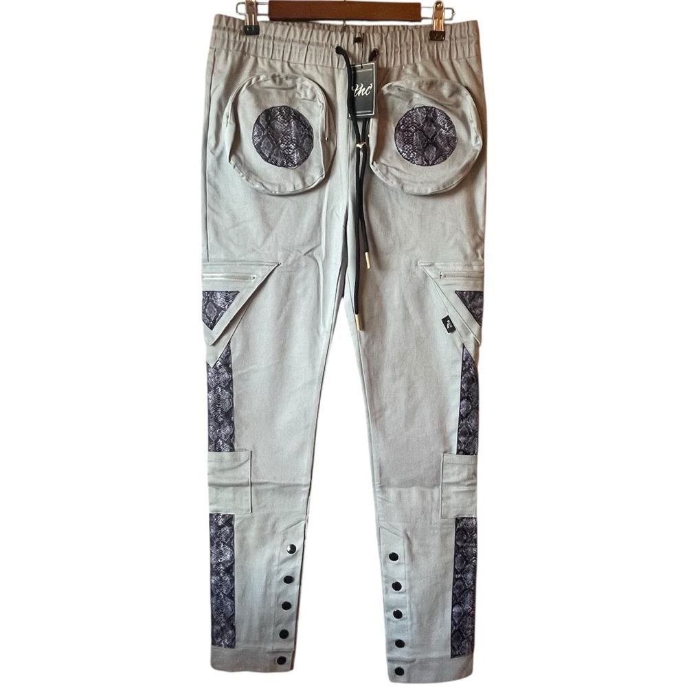 The Hideout Clothing (THC) “The Coup” Snakes and Shapes cargo pants joggers.